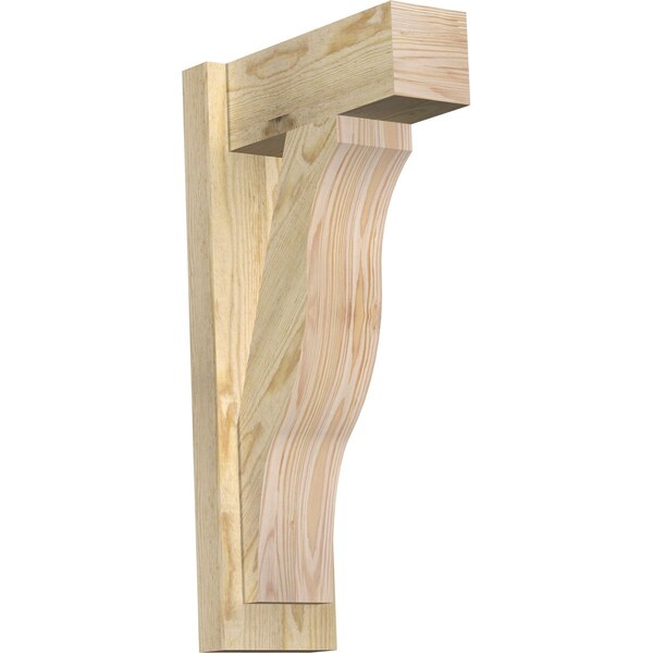 Ekena Millwork Funston Block Rough Sawn Outlooker, Douglas Fir, 6"W x 14"D x 26"H OUT06X14X26FST05RDF - main